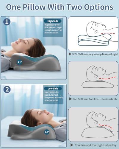 Cervical Pillow for Neck Pain Relief, Ergonomic Neck Pillow for Sleeping - Image 5