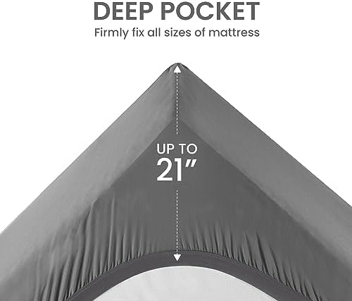 SLEEP ZONE Twin XL Cooling Mattress Topper - Image 5