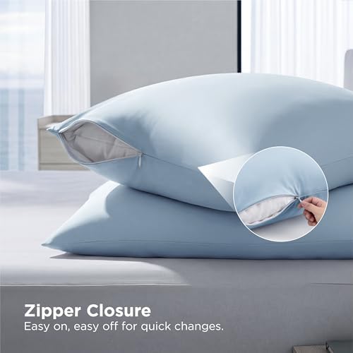 Bedsure Cooling Pillow Cases Queen Size Set of 2 - Image 6