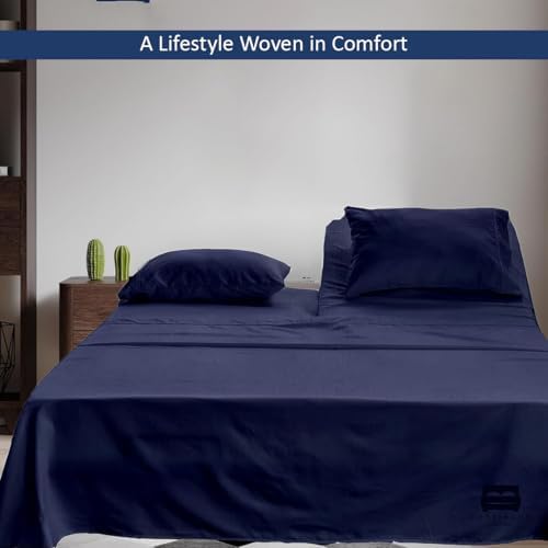 4 Piece Flex Head King Sheet Set 34" Top, 100% Egyptian Cotton - Image 4