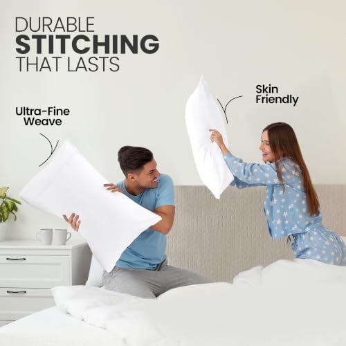 Pillow Cases Queen Size Set of 2, Ultra Soft Comfy Pillow Covers - Image 5