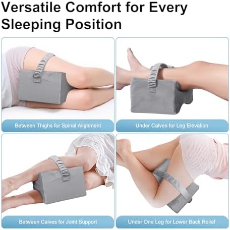 UJPFEO Knee Pillow for Side Sleepers, Leg Pillow for Sciatica, Joints Pain - Image 5