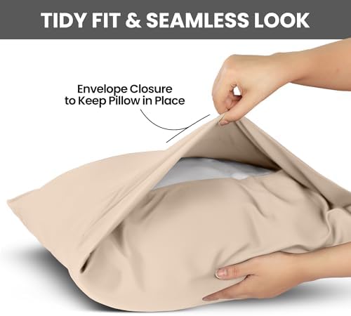 Pillow Cases King Size Set of 2, Ultra Soft Comfy Pillow Covers - Image 3