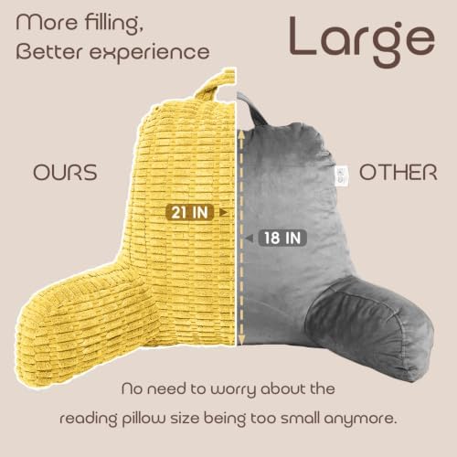 Reading Pillows for Bed Back Rest Pillow for Sitting up - Image 2