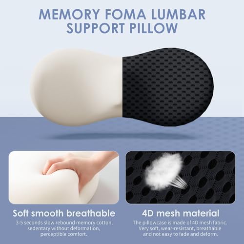 kasney Lumbar Support Pillow for Office Chair, Back Pillow - Image 2