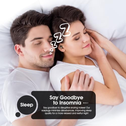 Ear Plugs for Sleeping, 45dB Silicone Ear Plugs for Noise Reduction, Reusable - Image 2