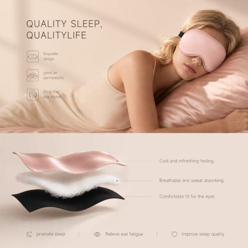 Silk Sleep Mask, Light Blocking Eye Mask - Image 5