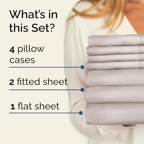 Split King 7 Piece Bed Sheet Set - Image 2