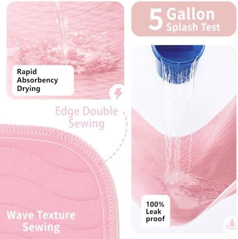Accompagner Incontinence Bed Pads Washable Waterproof Underpads 36"x36" 4pc - Image 3