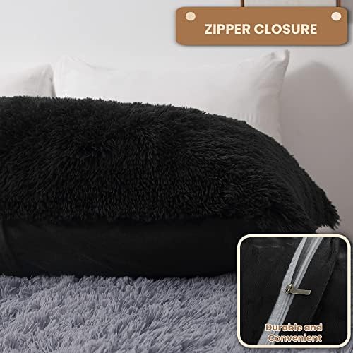 MEGO Luxury Fluffy Faux Fur Body Pillow Cover 20x54 - Image 4