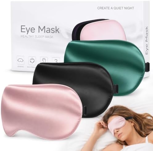 Silk Sleep Mask, Light Blocking Eye Mask by HOME