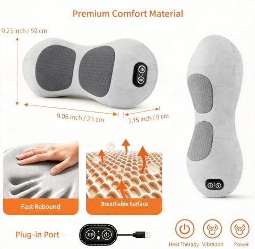2026Upgraded 3-in-1 Lumbar Support Pillow, Triple Fusion Lower Back Massager - Image 3