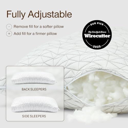 Coop Home Goods Original Crescent Adjustable Pillow, King Bed Pillows - Image 2