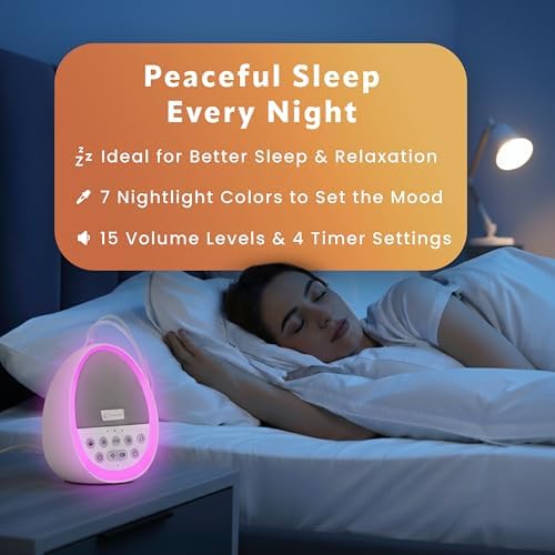 White Noise Sound Machine for Sleep Baby, Kids USB Charge 29 Sounds - Image 2