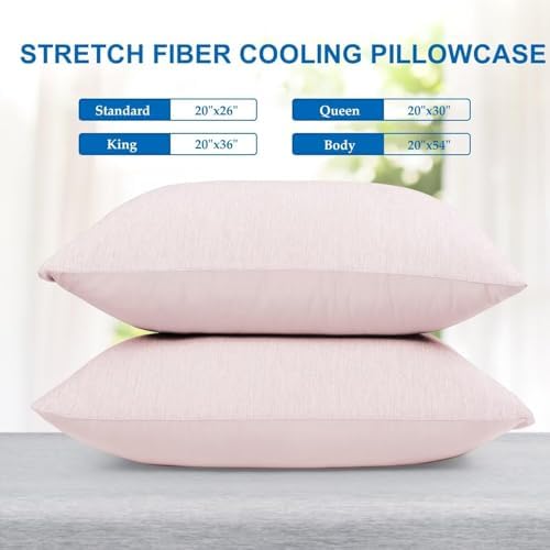 HOMFINE Cooling Pillowcases for Hot Sleepers Standard Set of 2 - Image 6