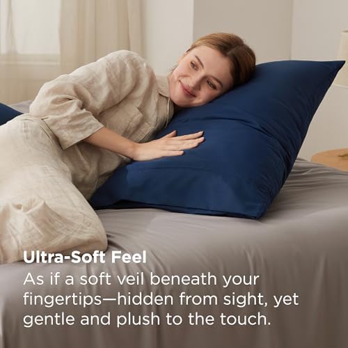 Bedsure Pillow Cases Standard Size Set of 2 - Image 2