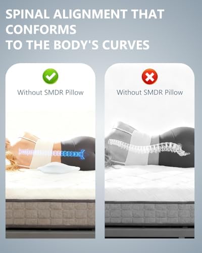 SMDR Ergonomic Lumbar Support Pillow – Dual-Wing Memory Foam Cushion - Image 5