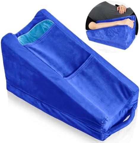 Buryeah Blue Arm Elevation Pillow 2 Pocket, Plush Material by Buryeah