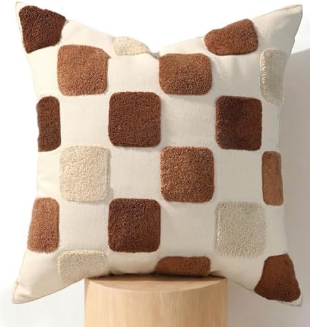 Fall Embroidered Throw Pillow Cover 18x18 Inch by Kokaaee