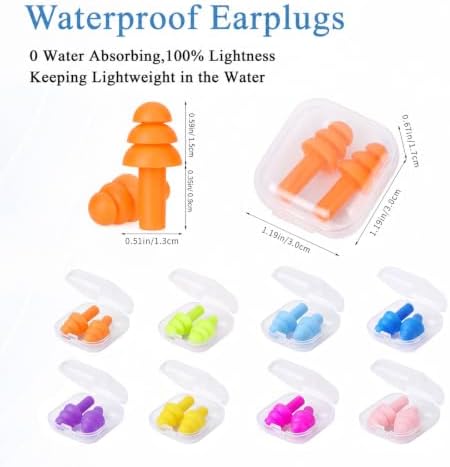 24 Pairs Multicolor Ear Plugs Bulk NRR 29dB Reusable Silicone Ear Plugs - Image 2