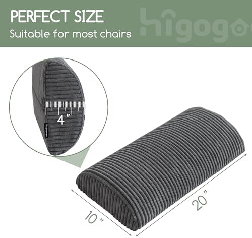 HIGOGOGO Lumbar Support Pillow for Recliner Chair/Accent Chair/Couch, Memory - Image 3