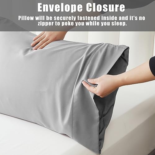 Pillow Cases Queen Size 2 Pack, Bamboo Rayon Cooling Pillowcases - Image 5