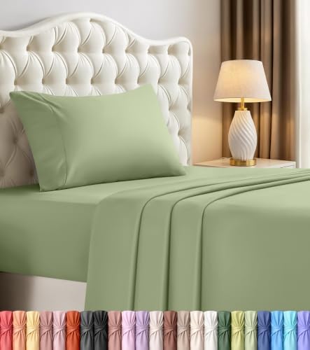 Twin Sheets Set, 3 Pieces 16" Deep Pocket Hotel Luxury Bed Sheets by UTOPIABEDDING