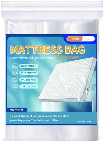 Mattress Bags for Moving Storage, Mattress Protector Cover, Waterproof Mattress by Zangboer