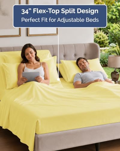 Flex Top Split Head King 6 Piece Sheet Set - Image 3
