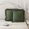 Merryword Olive Green Pillowcases 18x18 Cute Throw Pillow Covers Pack of 2 by Merryword
