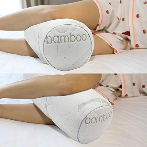 Kingnex Bolster Roll Pillow for Sleeping on Back or Side Under Knee to Relief - Image 6