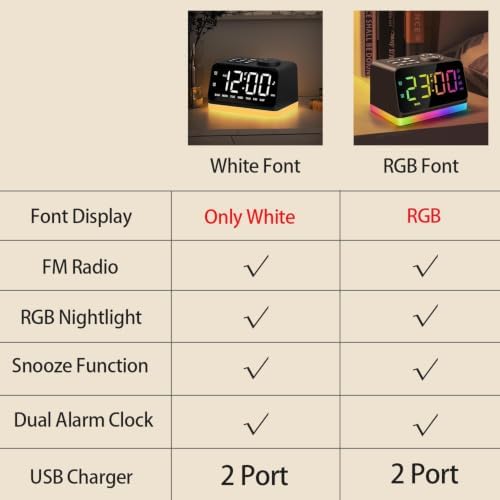 JALL Digital Alarm Clock with FM Radio - Image 5
