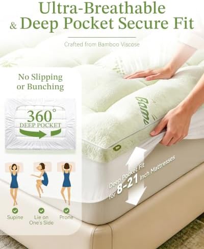 Bamboo Mattress Topper - Image 6