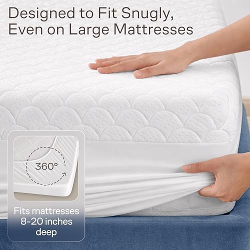 Ultra Soft Waterproof Mattress Protector Queen - Image 4
