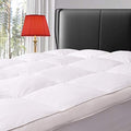 ELEMUSE Queen Goose Down Feather Mattress Topper, Feathered Pillow Top by ELEMUSE