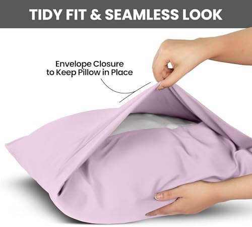 Pillow Covers Queen Size Set of 4, Soft and Comfy Pillow Cases - Image 3