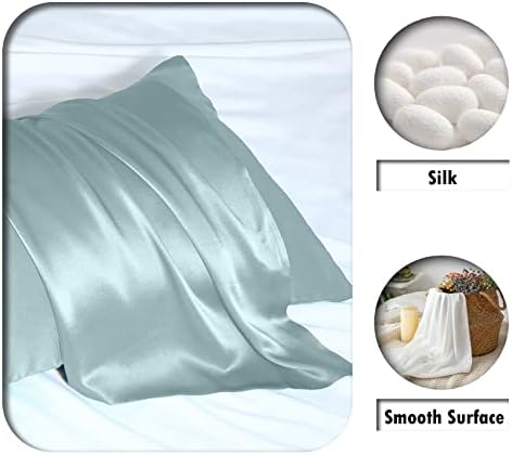 Silk Pillow Cases 2 Pack Soft Breathable and Sliky King Size Pillow Cases Set - Image 2