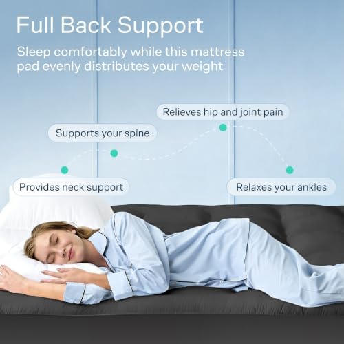 Niagara Sleep Solution 100% Cotton Top King Size Mattress Pad, Pillow Top - Image 4