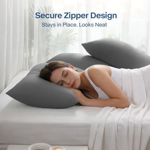 Luxury Cooling Pillowcases Queen Size 2 Pack, Q-Max>0.4 Cool Touch - Image 6