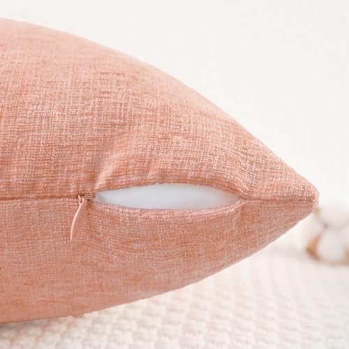 CaliTime Decorative Couch Throw Pillow Covers 22 X 22 Inches Dusty Pink - Image 3