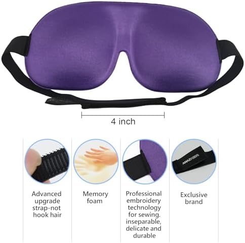 Sleep Mask Invisible Alar Deep Orbit 3D Eye Mask Ultra Lightweight & - Image 5