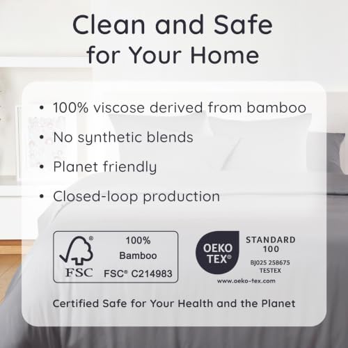 Bambaw 100% Viscose Derived from Bamboo Twin XL Fitted Sheet – Cooling Fitted - Image 7
