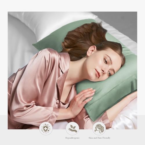 WishSmile Standard Pillow Cases Cooling Pillowcases Set of 2 Breathable Cool - Image 2