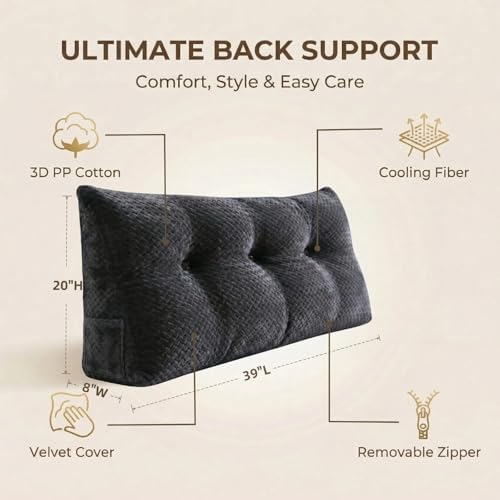 Headboard Pillow Twin Size, Reading Pillow - Image 2