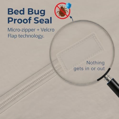 Guardmax Full XL Mattress Protector Zippered, Bed Bug Mattress Cover - Image 3