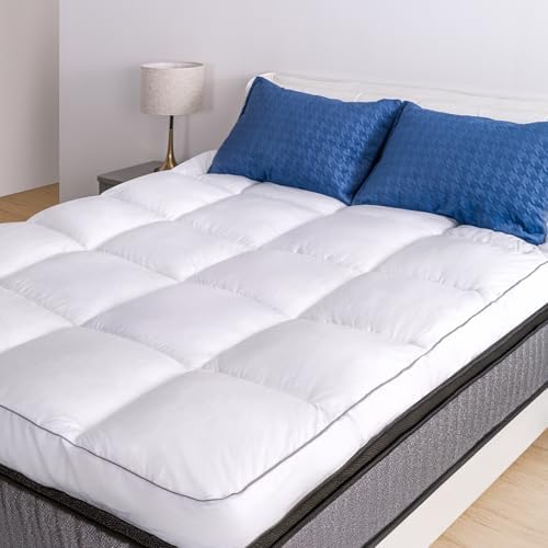 Marine Moon Mattress Topper California King Cooling Pillow Top Thick Cover by MarineMoon