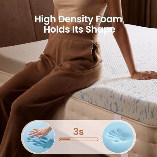 OhGeni 3 Inch Cooling King Size Gel Memory Foam Mattress Topper Pad, Soft Bed - Image 2