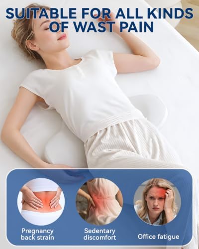 SMDR Low Lumbar Support Pillow for Bed, Soft Memory Foam for Lower Back Pain - Image 6