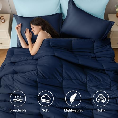 JOLLYVOGUE King Comforter Set, Ultra-Soft Bed in a Bag King Size 7 Pieces - Image 2