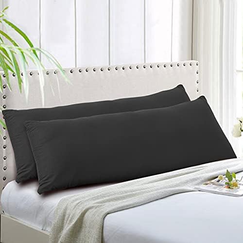 EVOLIVE Soft Brushed Microfiber Body Pillow Cover 21''x54'', Zipper Closure by EVOLIVE